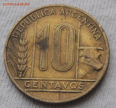 Аргентина 10 сентаво 1949 до 22.12.2024 - Аргентина 10 сентаво 49.JPG