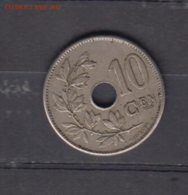 Бельгия 1905 10 сантимов надп на голландском до 20 12 - 33а