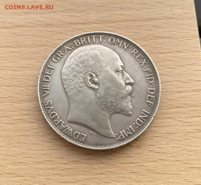 Великобритания 1 крона 1902 Эдуард VII Англия Серебро Шайба - velikobritanija_1_krona_1902_eduard_vii_anglija_serebro_shajba_redkaja (2)