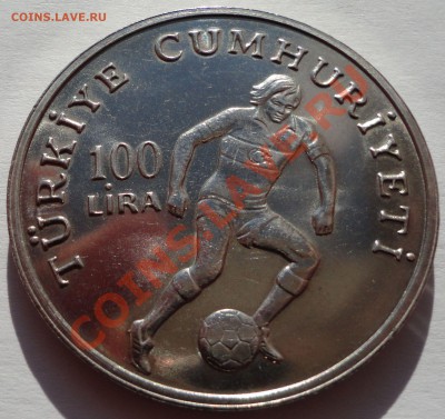 Турция. 100 лир 1982. Футболист. - 2