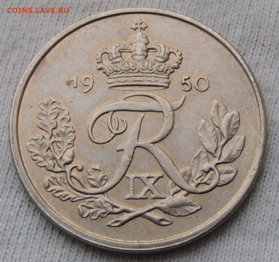 Дания 25 эре 1950 до 22.12.2024 - Дания 25 эре 1950 .JPG