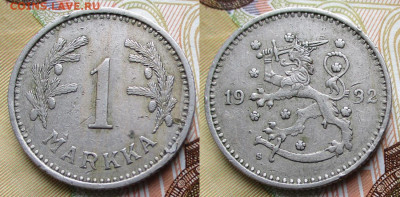 Финляндия 1 марка 1932 до 25-12-24 в 22:00 - Финляндия 1 марка 1932    247-к169-13346