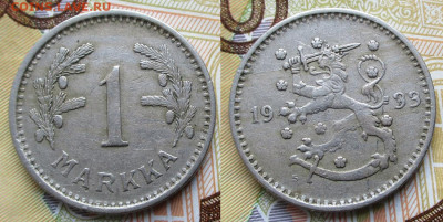 Финляндия 1 марка 1933 до 25-12-24 в 22:00 - Финляндия 1 марка 1933    247-к169-13343