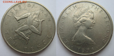 Остров Мэн 10 пенсов 1976 г. До 22.12.24 - Мэн 10 пенсов 1976.JPG