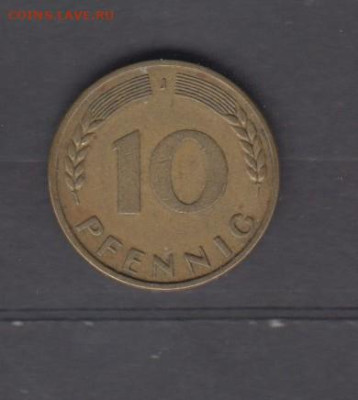 ФРГ 1950 10пф J до 22 12 - 592