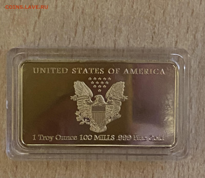 США 2020г жетон 1 Troy Ounce 100 Mills .999 Fine Gold - IMG_1016