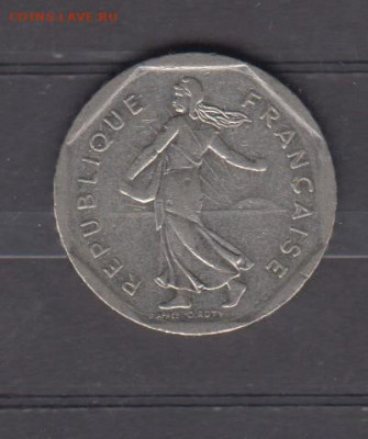 Франция 1982  2 франка до 23 12 - 538а