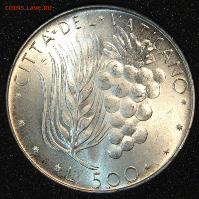 Ватикан 500 лир 1974 UNC до 25.12 в 22:10 - Ватикан 500 лир 1974_2