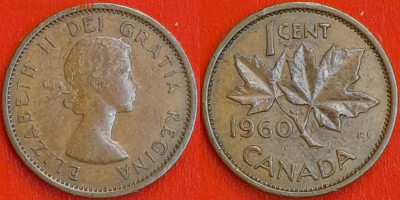 Канада, 1 цент, 1960 (мм-257) – до 22:00, 26.12.24 - мм257