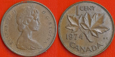 Канада, 1 цент, 1974 (мм-259) – до 22:00, 26.12.24 - мм259