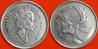 Канада, 25 центов, 2002 (мм-267) – до 22:00, 26.12.24 - мм267
