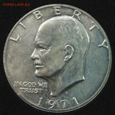 США 1 доллар 1971 S UNC до 25.12 в 22:10 - США 1 доллар 1971