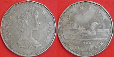 Канада, 1 доллар, 1988 (мм-270) – до 22:00, 26.12.24 - мм270