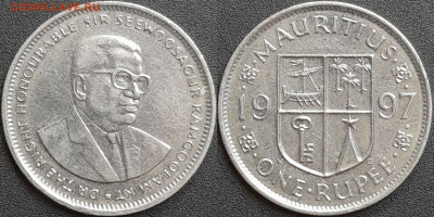 Маврикий, 1 рупия, 1997 (мм-272) – до 22:00, 26.12.24 - мм272