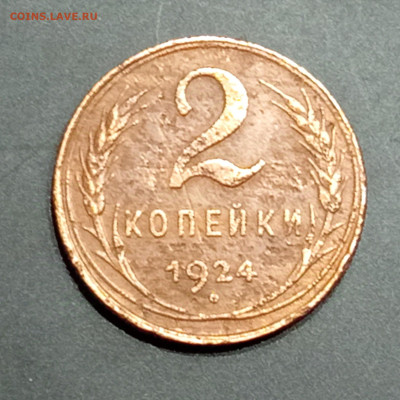 2 копейки 1924 года. Черточки за буквами СССР - 1734847387133