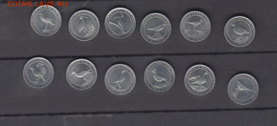 Турция 2020 птицы 12 монет до 26 12 - 17