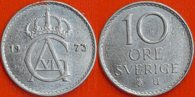 Швеция, 10 эре, 1973 (мм-318) – до 22:00, 27.12.24 - мм318