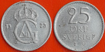 Швеция, 25 эре, 1973 (мм-325) – до 22:00, 27.12.24 - мм325