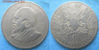Кения 1 шиллинг 1968 до 28-12-24 в 22:00 - Кения 1 шиллинг 1968    217-к118-4713