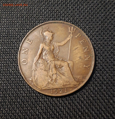 1 пенни 1921 года БРИТАНИЯ № 2 До 28.12 - 20241220_223740