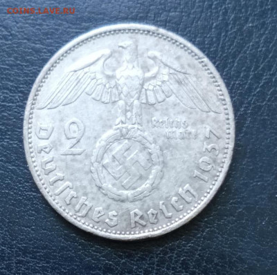 Германия, 2 марки 1937 А до 24.12.24 - IMG_20241223_142717_193