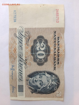 Дания 20 крон 1972 (1979 ) до 26,12,24 по МСК 22-00 - дан8