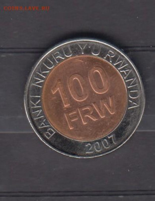 Руанда 2007 100 франков ( без оборота) до 27 12 - 40