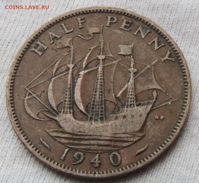 Великобритания ½ пенни 1940 до 29.12.2024 - Великобритания ½ пенни 40.JPG