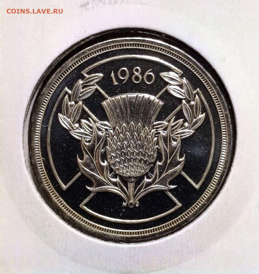 2 фунта Британия 1986 г.,Prooflike,до 28.12.2024г. 22:00 мск - 1001202756