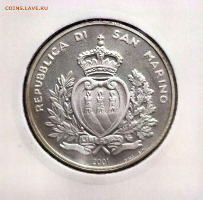 10000 лир Сан-Марино 2001г.,Proof,до 28.12.2024г. 22:00 мск - 1001202746