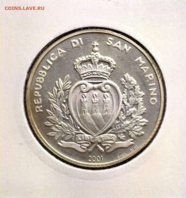 10000 лир Сан-Марино 2001г.,Proof,до 28.12.2024г. 22:00 мск - 1001202747