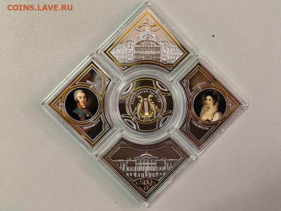 2дол 2014 Ниуэ Дворцы Шереметьевых(5шт), Ag999, до 02.01 - ЯЯ Шереметьевых-2