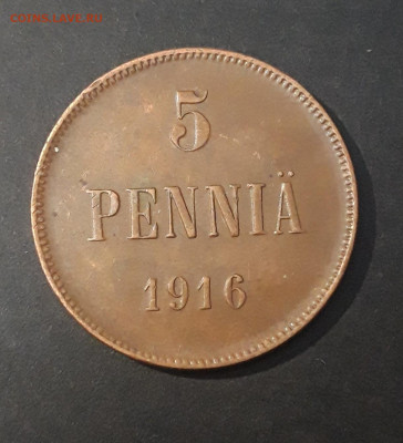 5 пенни РУССКАЯ ФИНЛЯНДИЯ 1916 года. До 02.01 - 20240822_214321