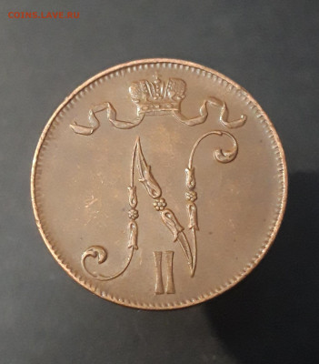 5 пенни РУССКАЯ ФИНЛЯНДИЯ 1916 года. До 02.01 - 20240822_214254