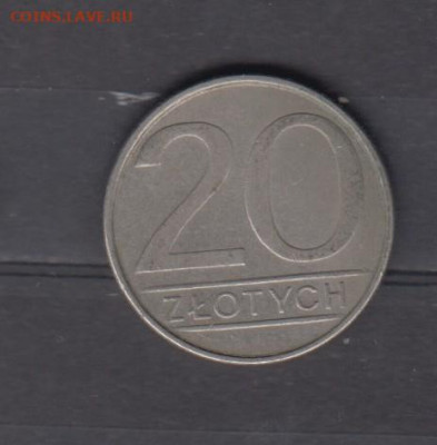Польша 1986 20 злотых до 30 12 - 97