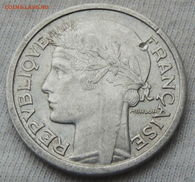 Франция 1 франк 1945 B до 29.12.2024 - 45 B  .JPG
