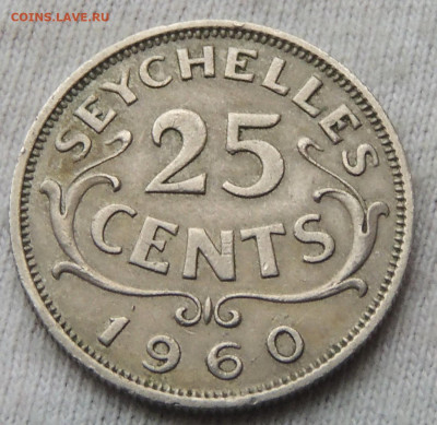 Сейшелы 25 центов 1960 до 3.01.2025 - Сейшелы 25 центов 60.JPG