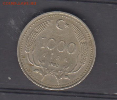 Турция 1993 1000 лир до 02 01 - 59