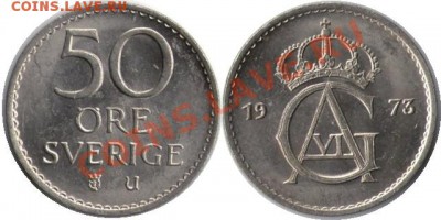 >L< Швеция 50 орэ UNC 1973 до 07.02.12 21:00 - Швеция_50_орэ UNC_73