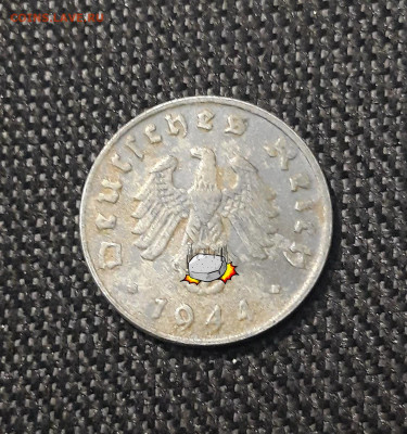 1 пфенниг 1944 года D рейх До 06.01 - 20241230_190126