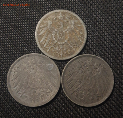 ГЕРМАНИЯ 10 пфеннигов 1918, 1920, 1921 гг До 06.01 - 20241228_231605