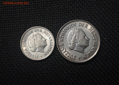 НИДЕРЛАНДЫ 10 и 25 центов 1958 года До 06.01 - 20241228_232514