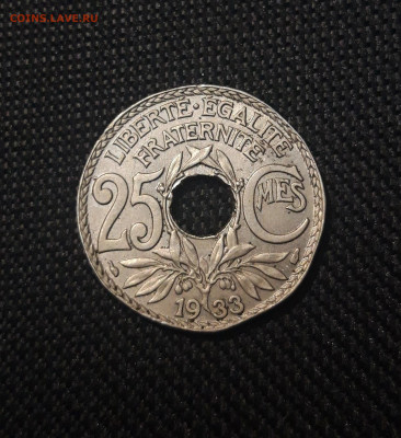 ФРАНЦИЯ 25 сантимов 1933 года До 06.01 - 20241228_233721