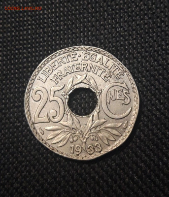 ФРАНЦИЯ 25 сантимов 1933 года До 06.01 - 20241228_233715