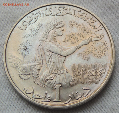 Тунис 1 динар 1976 до 5.01.2025 - Тунис 1 динар 76.JPG