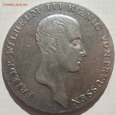 Германия Пруссия 1 талер 1815 A король Фридрих Вильгельм I - IMG_0412.JPG