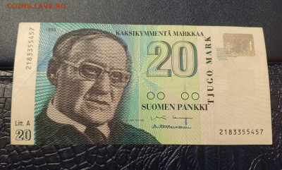 Финляндия 20 марок.До 08.01.22:00 - 1735812928242
