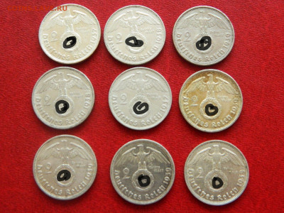 2 марки 1937. германия. Серебро. 9 шт. - DSCN3203.JPG
