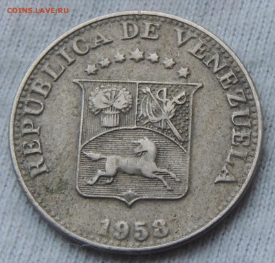 Венесуэла 5 сентимо 1958 №2 до 8.01.2025 - 5.58 .JPG