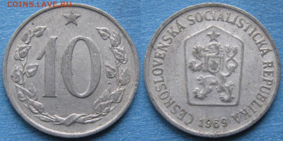 Чехословакия 10 геллеров 1969 до 10-01-25 в 22:00 - 43.39. -Чехословакия 10 геллеров 1969    11031